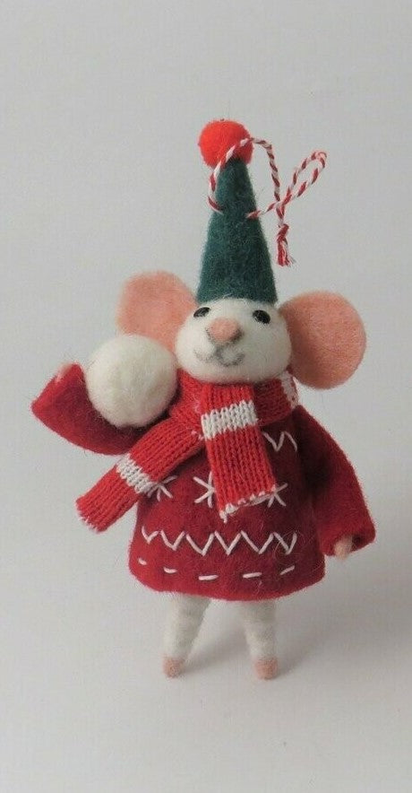 Felt Mouse Tree Decoration