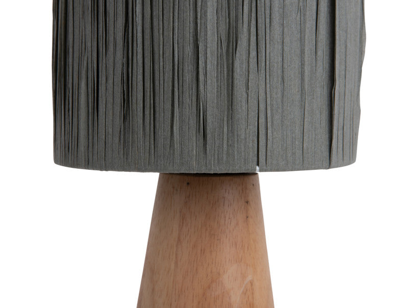 Sheer Cone Table Lamp - Small Grey