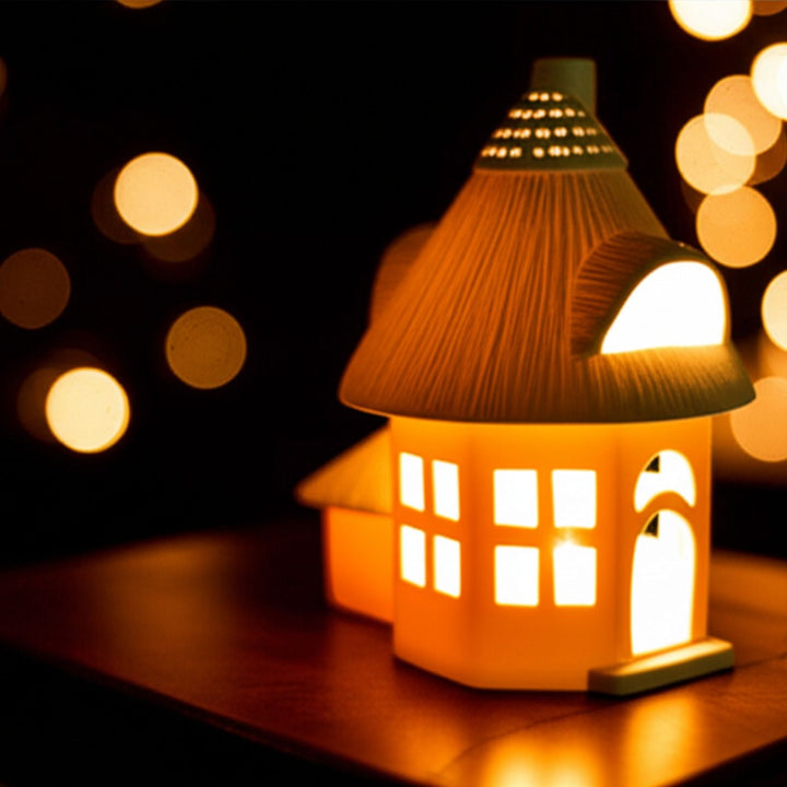 Thatched Tower Tea Light House