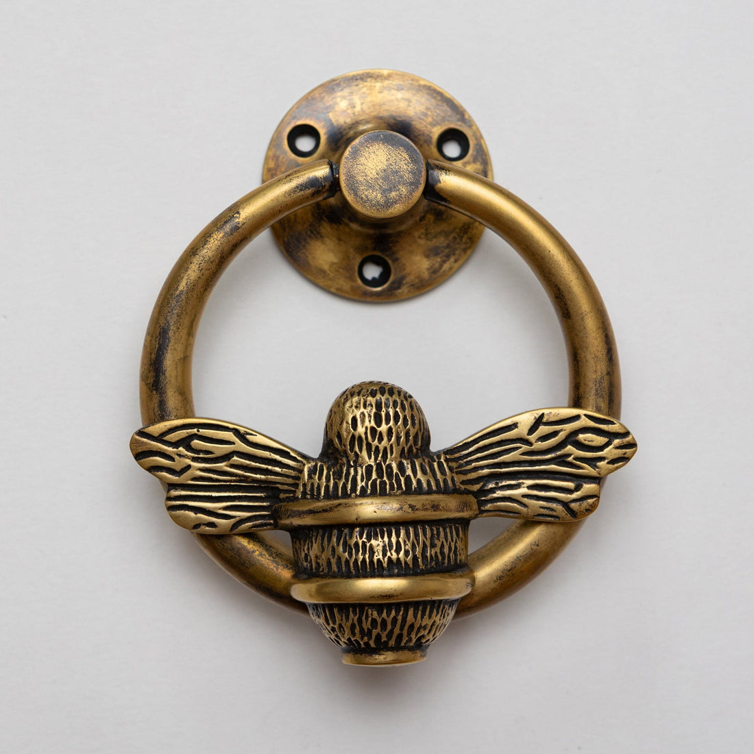 Bumble Bee Ring Door Knocker - Heritage Finish