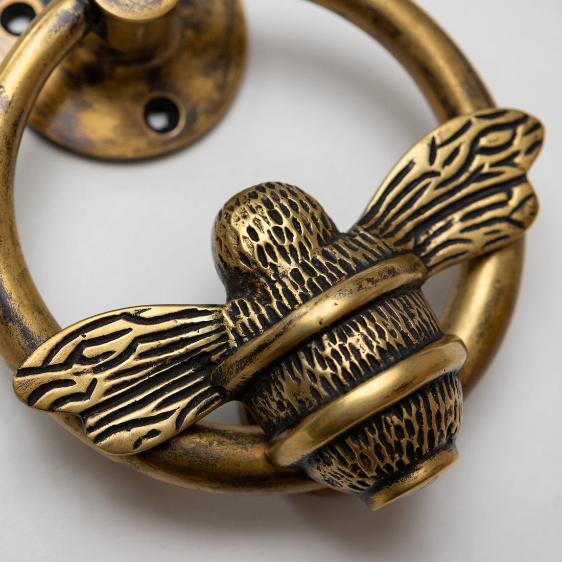Bumble Bee Ring Door Knocker - Heritage Finish