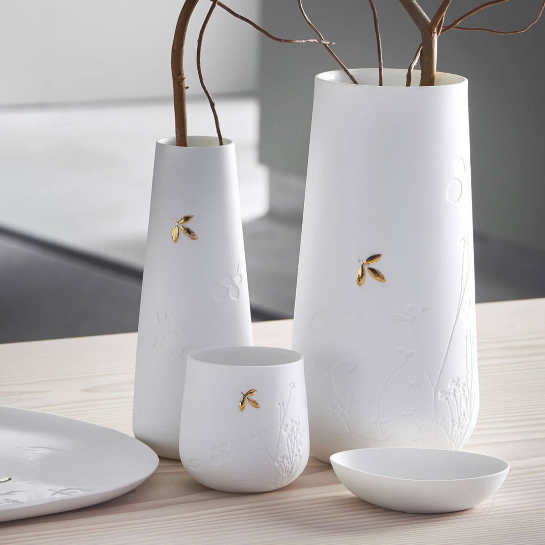 Golden Leaf Tea Light Holder