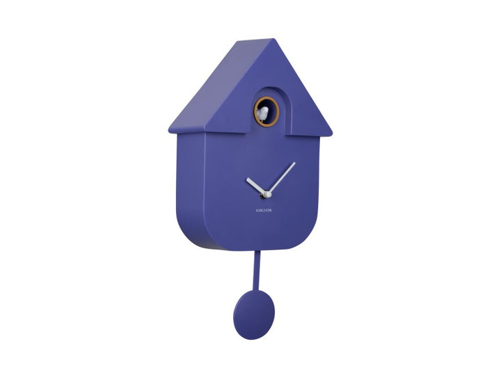 Modern Cuckoo Wall Clock - Bright Purple