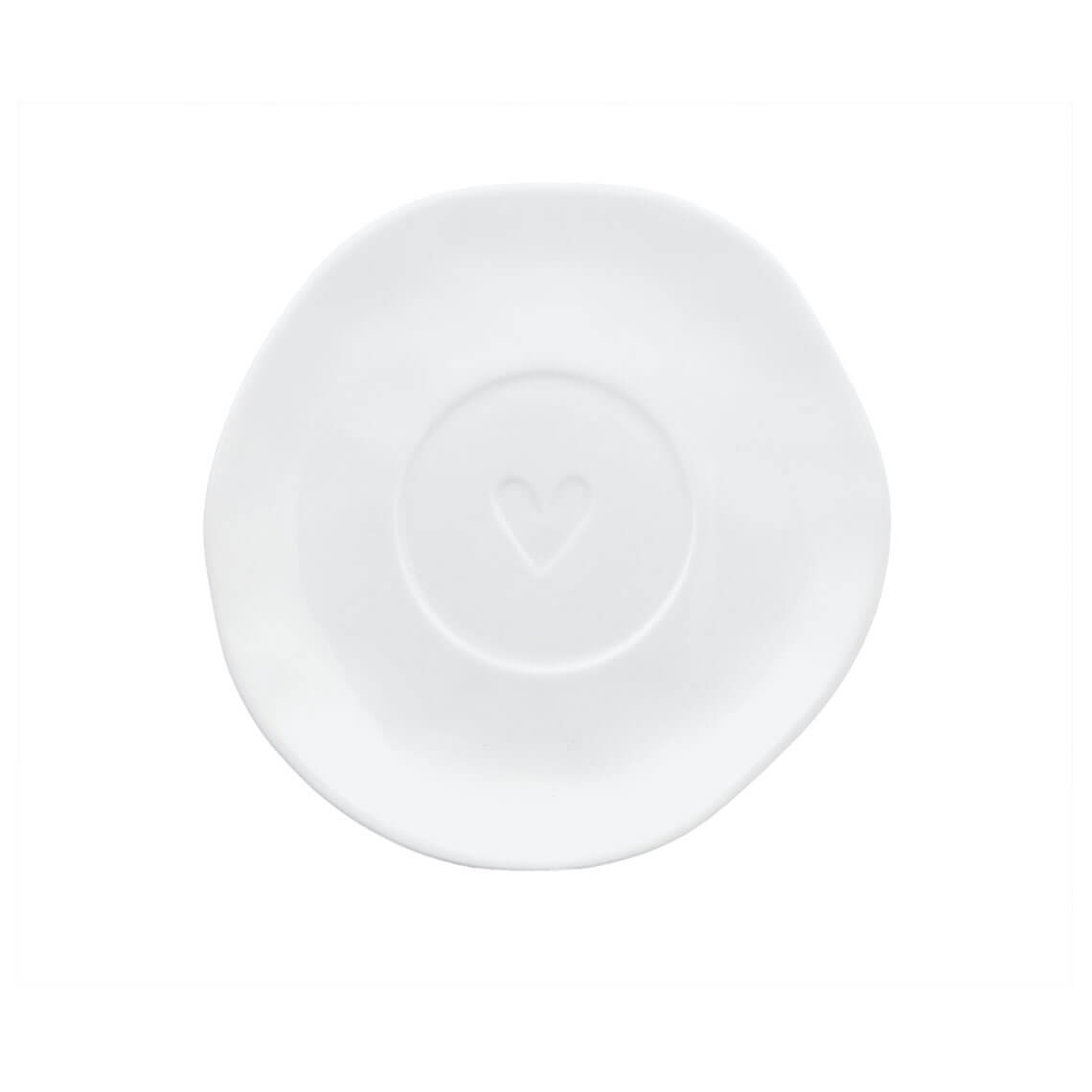 Espresso Cup And Saucer- Gold Heart