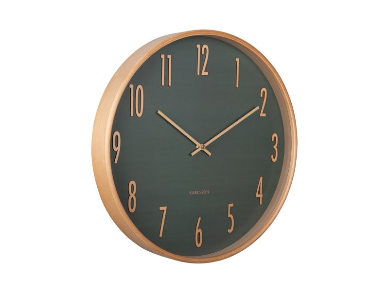Wall Clock Gracil - Jungle Green