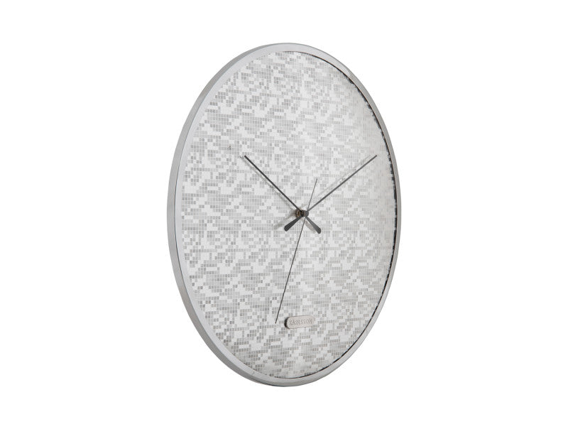 Disco Silver Wall Clock