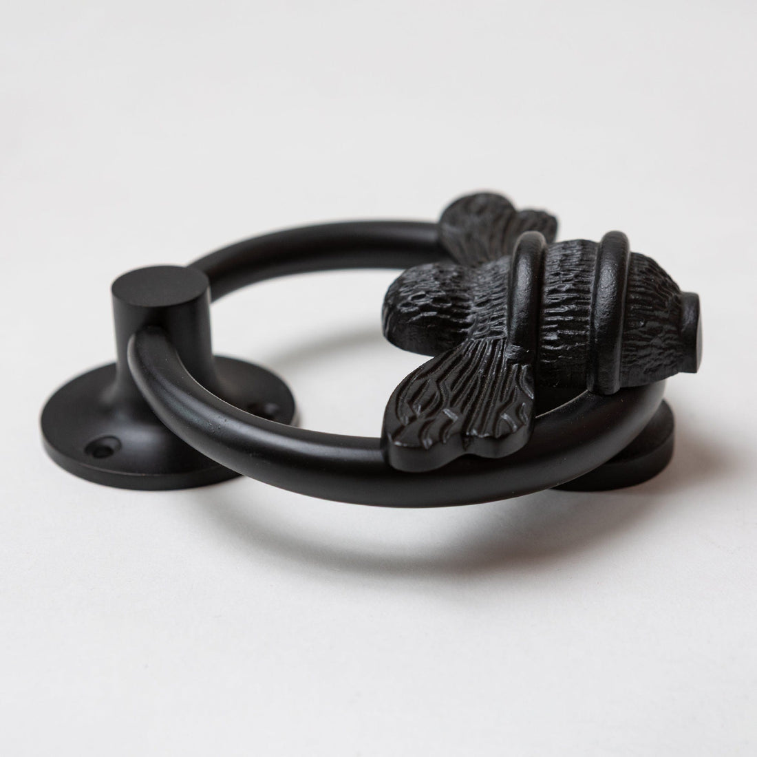 Bumble Bee Ring Door Knocker - Black Finish
