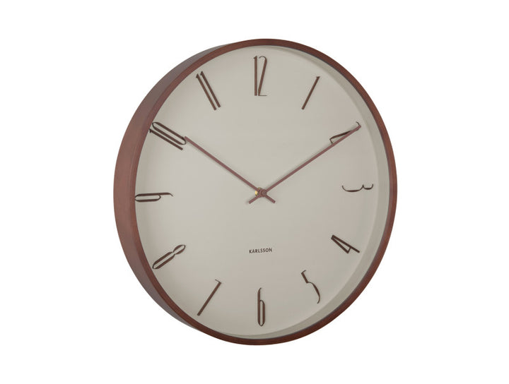 Wall Clock Scandia - Warm Grey