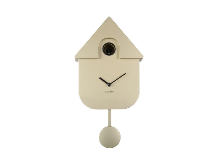 Modern Cuckoo Wall Clock - Metallic Gold