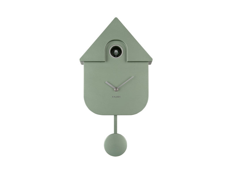 Modern Cuckoo Wall Clock - Metallic