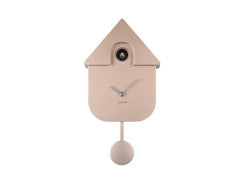 Modern Cuckoo Wall Clock - Metallic Rose Gold