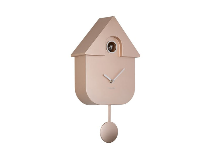 Modern Cuckoo Wall Clock - Metallic Rose Gold