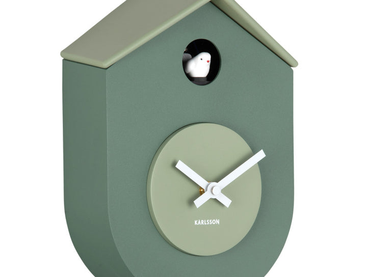 Grato Cuckoo Wall Clock - Jungle Green