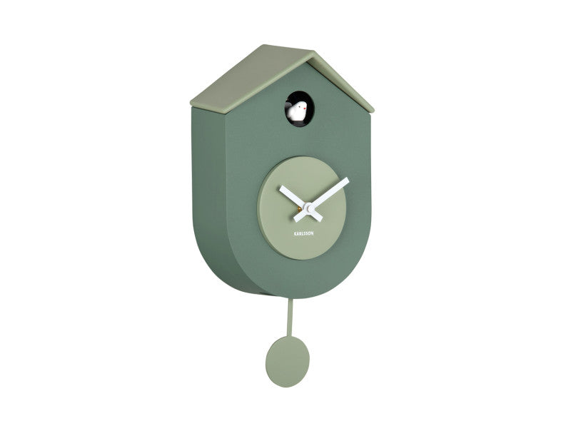 Grato Cuckoo Wall Clock - Jungle Green
