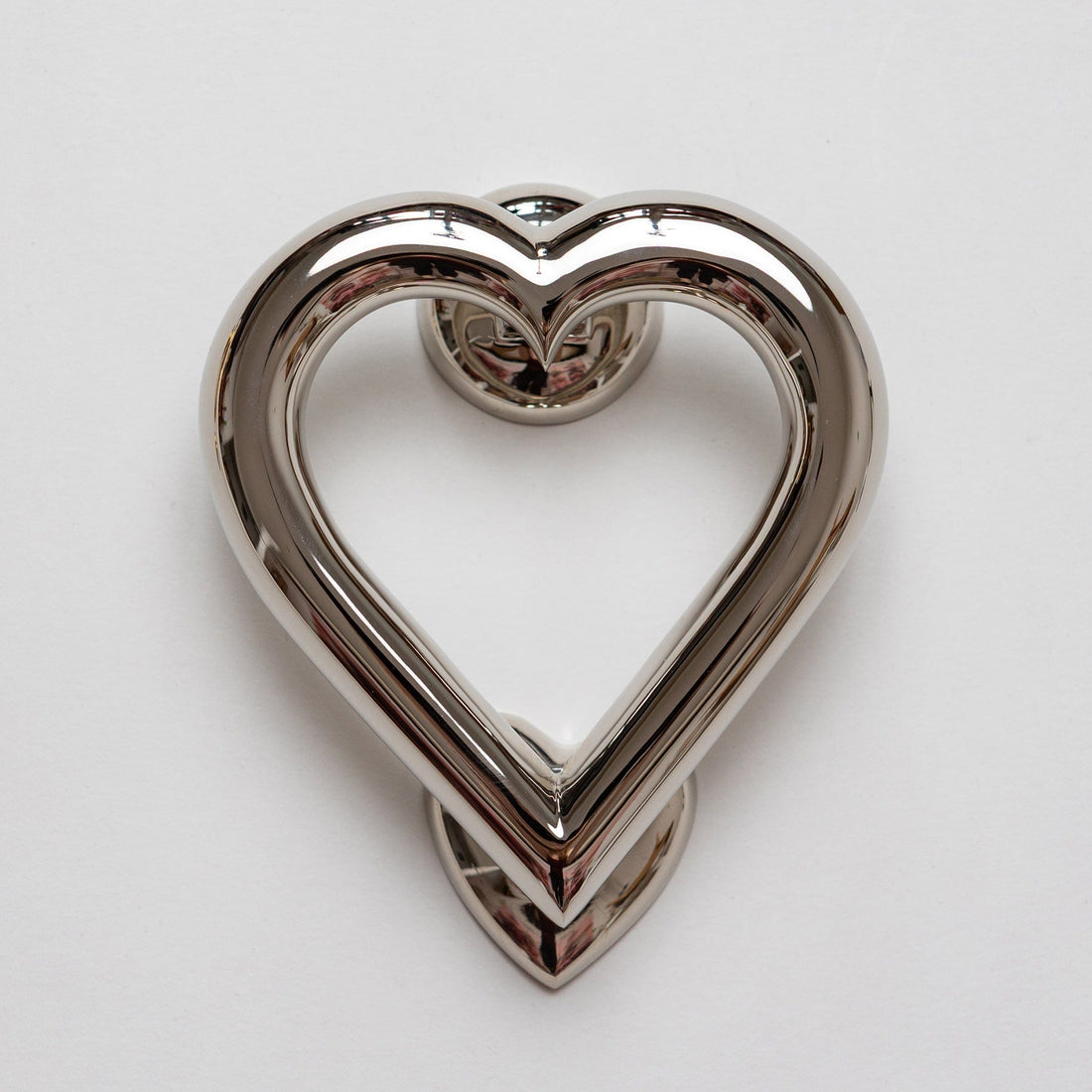 Heart Door Knocker - Nickel