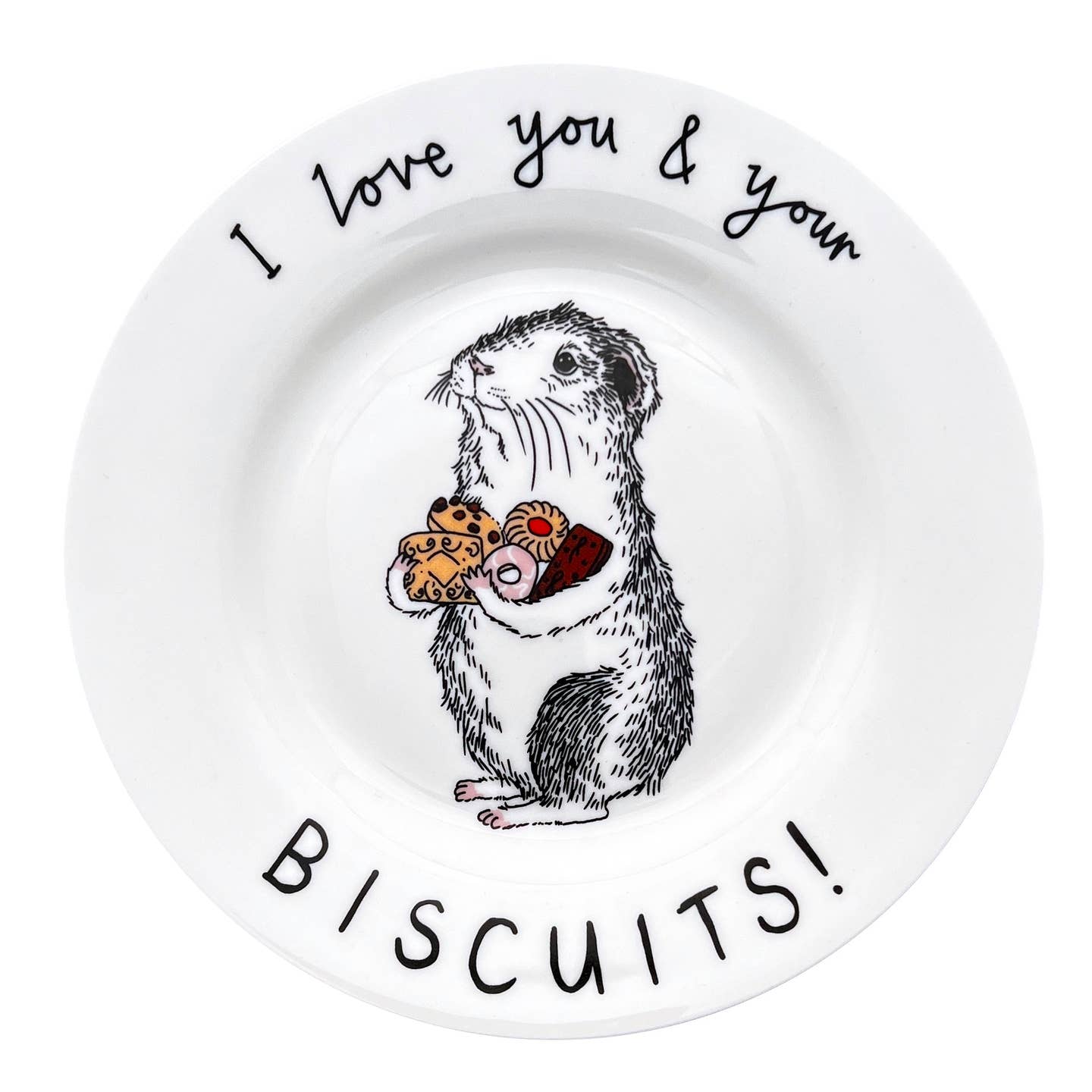 I Love You And Your Biscuits Side Plate