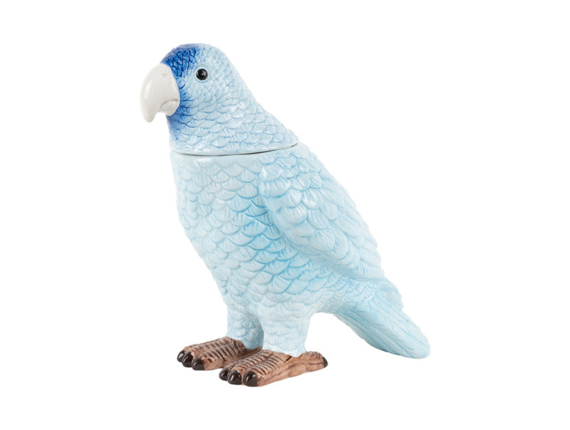 Bird Storage Jar - Light Blue