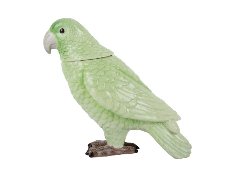 Bird Storage Jar  - Green