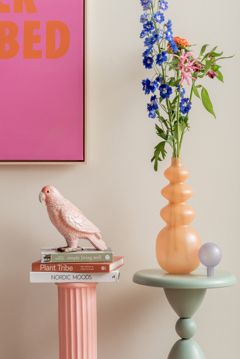 Storage Jar Bird - Pink
