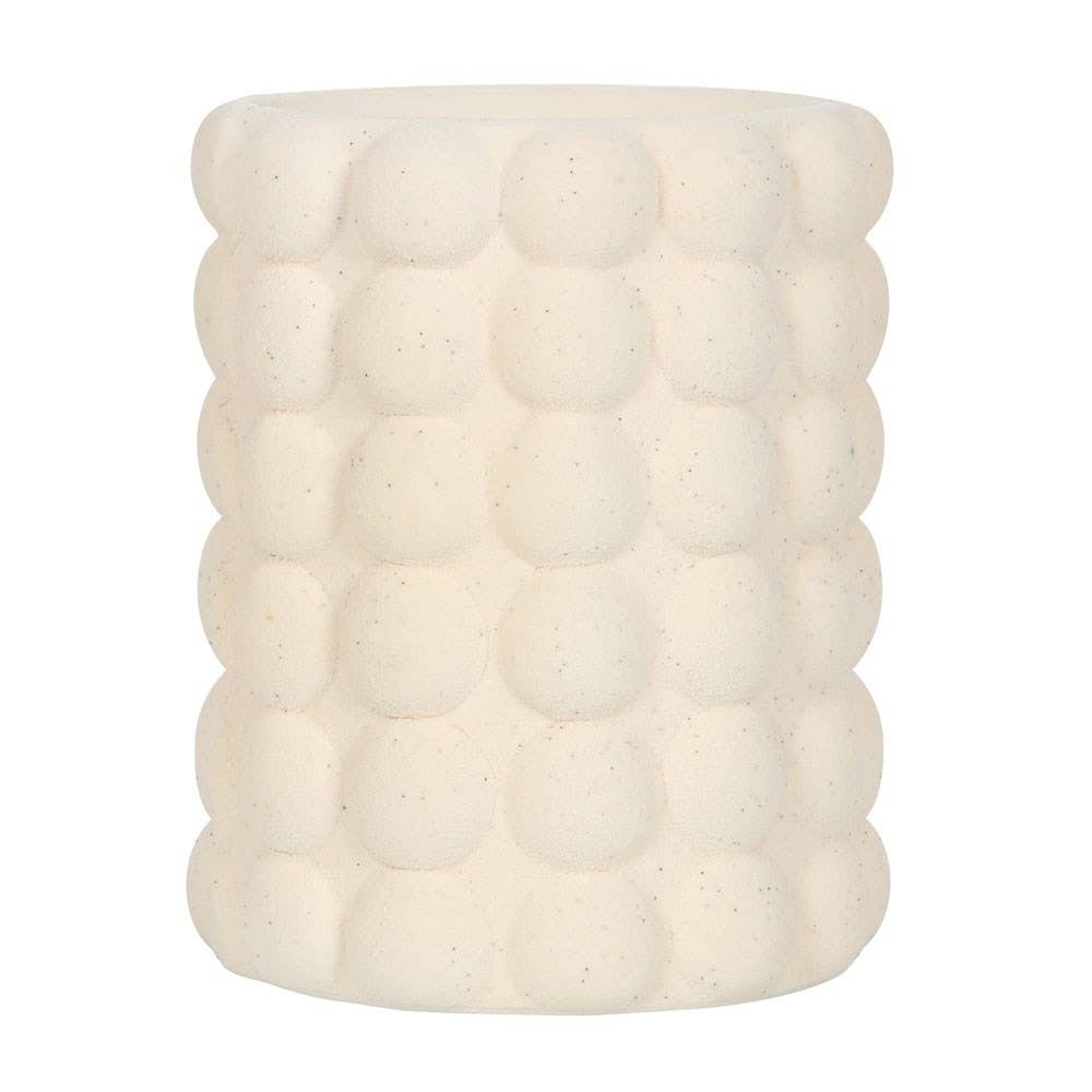 Cream Speckle Bubble Wax Melter/Oil Burner