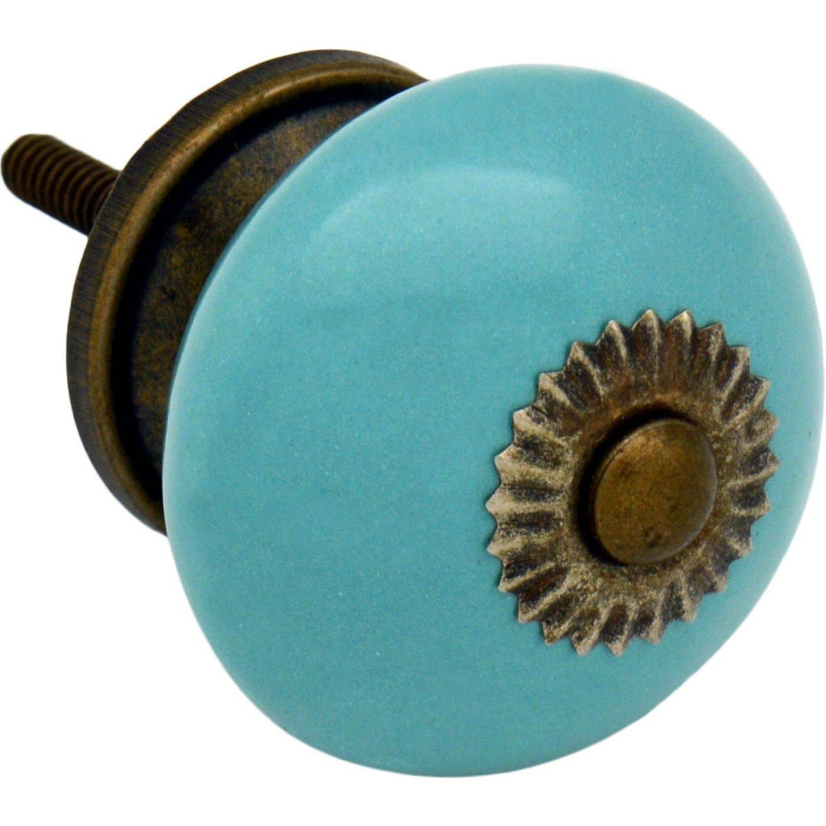Turquiose Ceramic Drawer Pull (Copy)