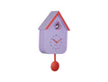 Cuckoo Dupla Colour Wall Clock - Soft Purple & Orange