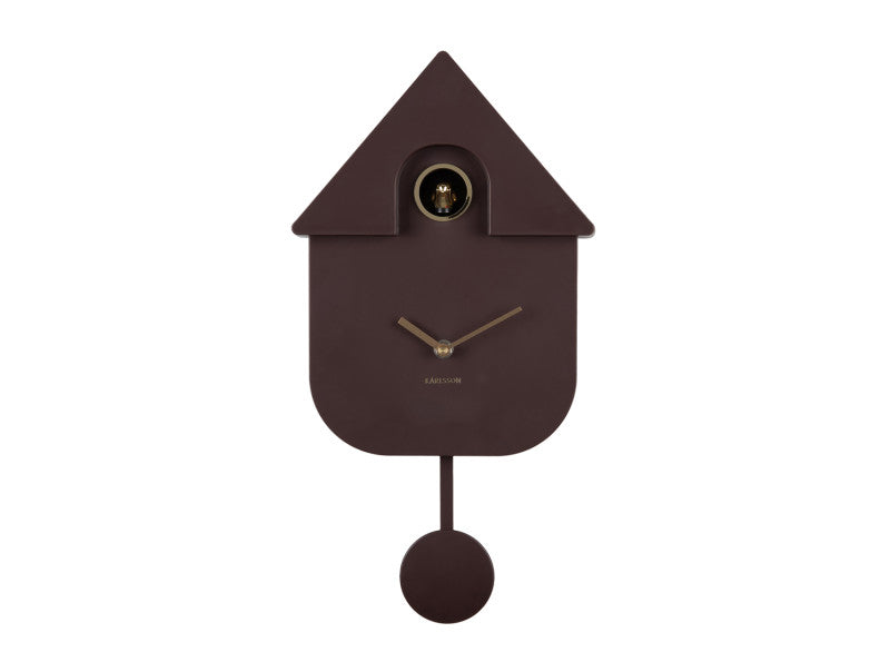 Wall Clock Modern Cuckoo Oro