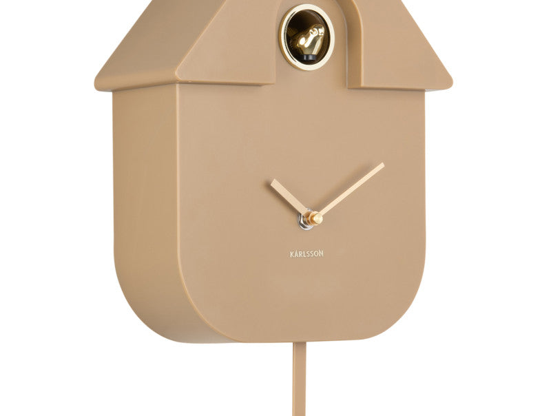 Modern Cuckoo Wall Clock - Mocha