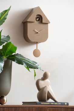Modern Cuckoo Wall Clock - Mocha