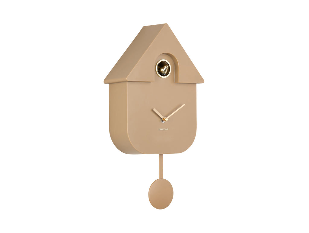 Modern Cuckoo Wall Clock - Mocha