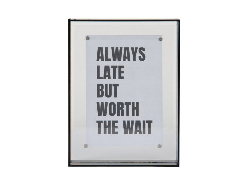 Photo Frame Gayo Medium Acrylic - Dark Grey