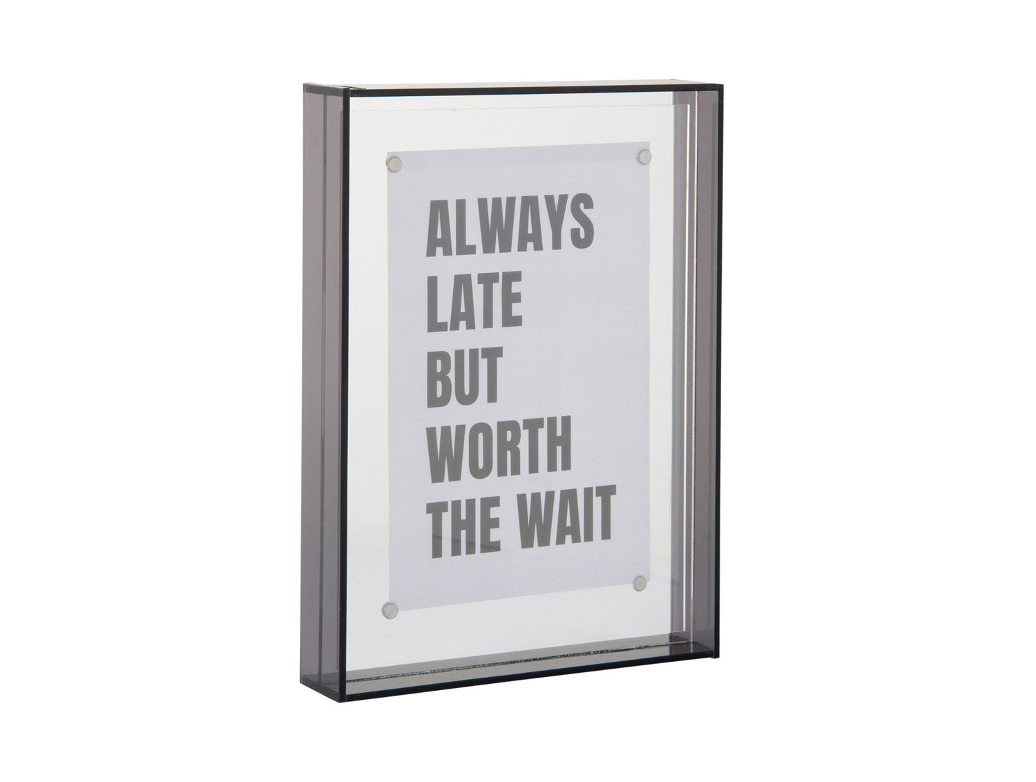 Photo Frame Gayo Medium Acrylic - Dark Grey