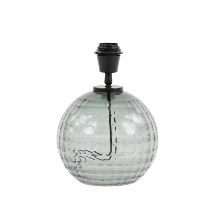 Smoked Glass Table Lamp Base - Medium