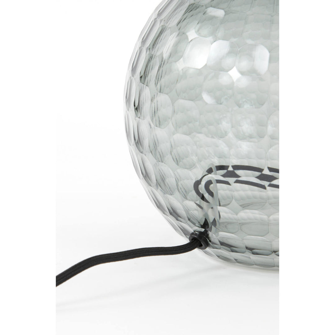 Smoked Glass Table Lamp Base - Medium