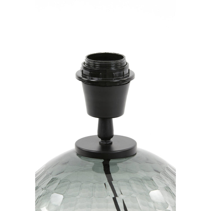 Smoked Glass Table Lamp Base - Medium