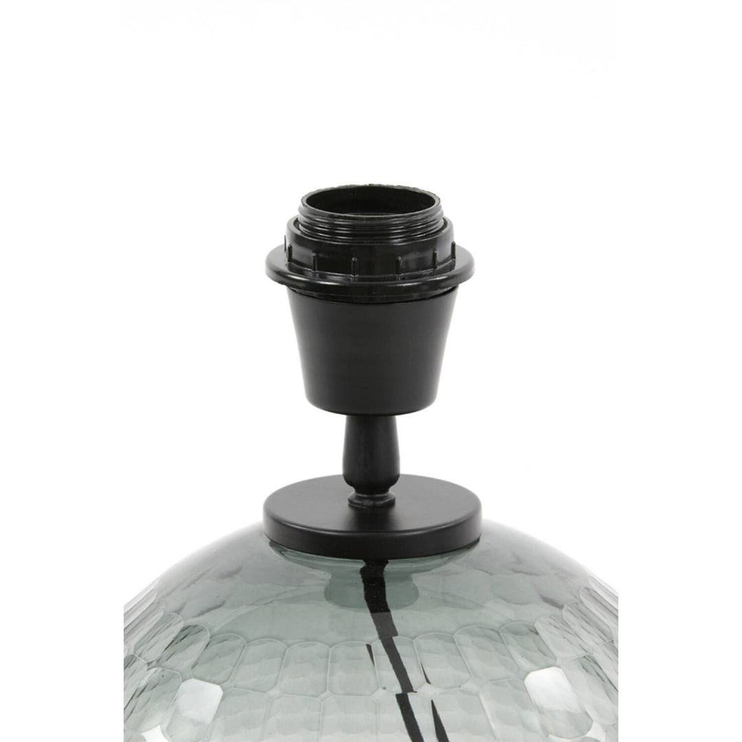 Smoked Glass Table Lamp Base - Small