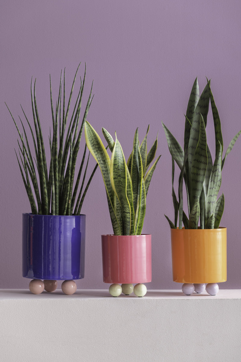 Plant Pot Double Funky - Small - Bright Pink