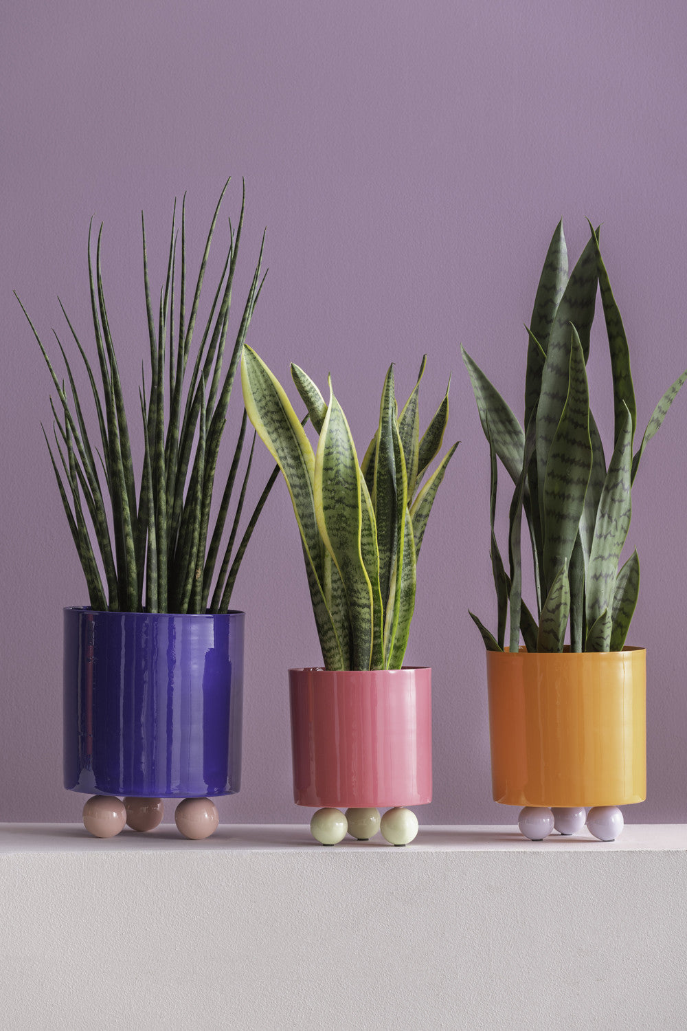 Plant Pot Double Funky - Large - Cobalt Blue