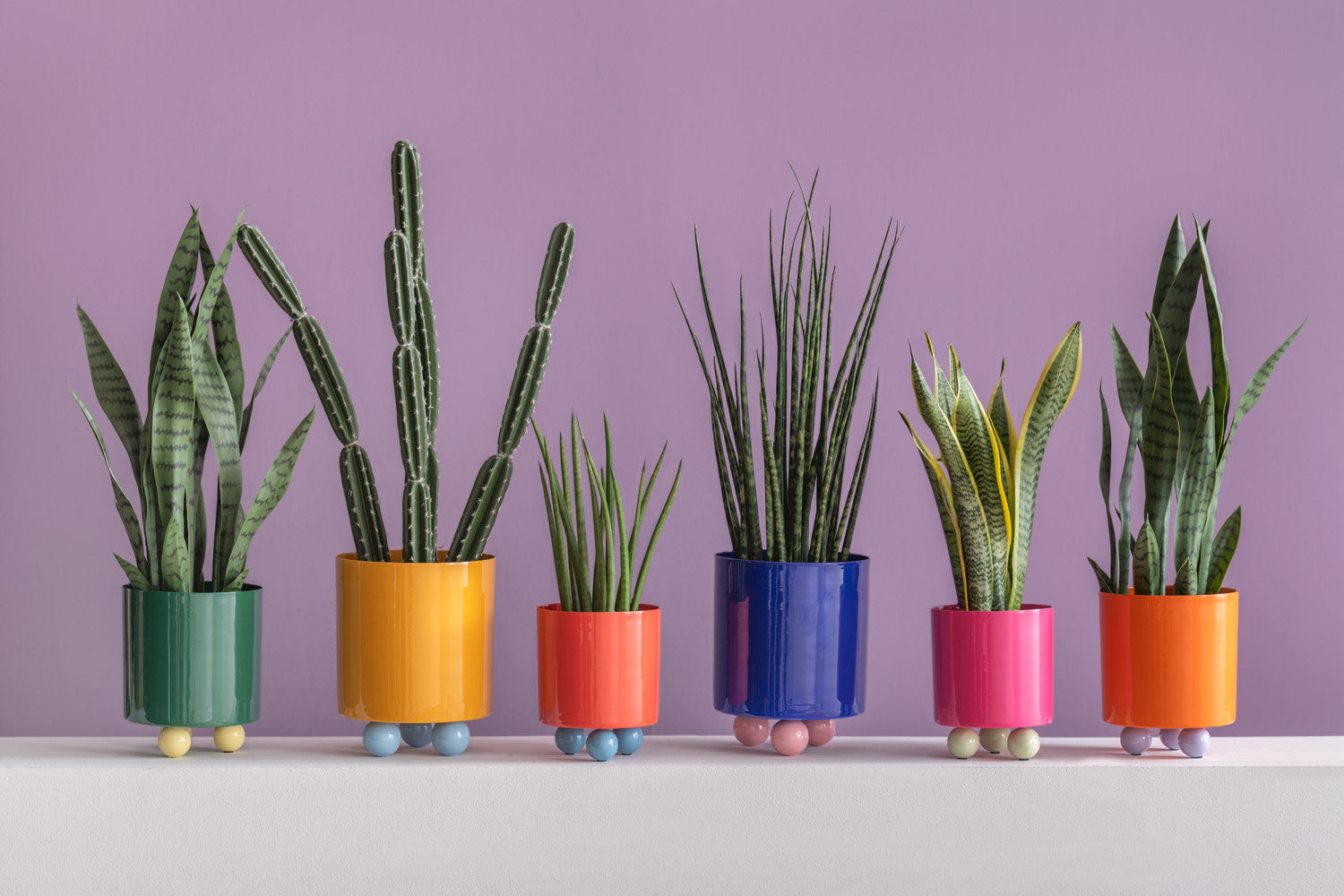 Plant Pot Double Funky - Large - Cobalt Blue