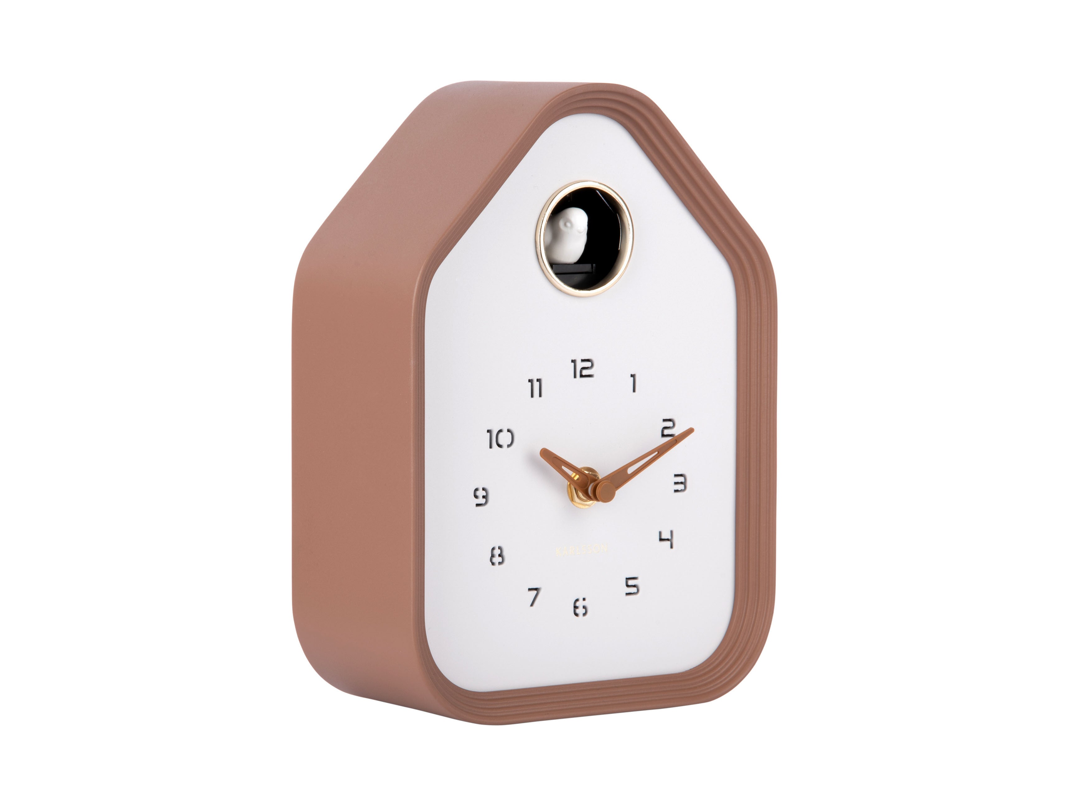 Reina Wall/Table Clock - Mocha Brown