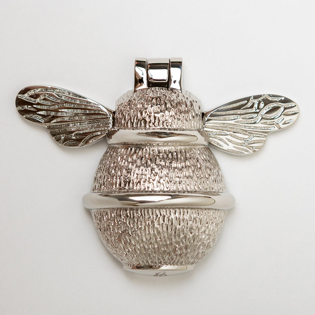 Brass Bee Door Knocker - Nickel Finish
