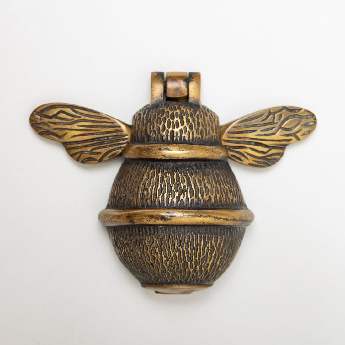 Brass Bee Door Knocker - Heritage Finish