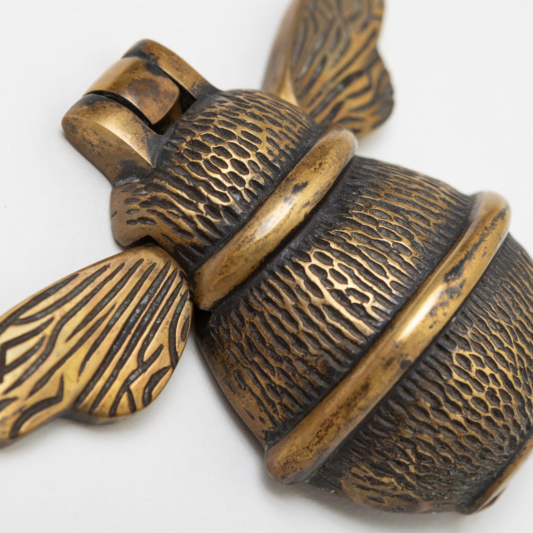 Brass Bee Door Knocker - Heritage Finish