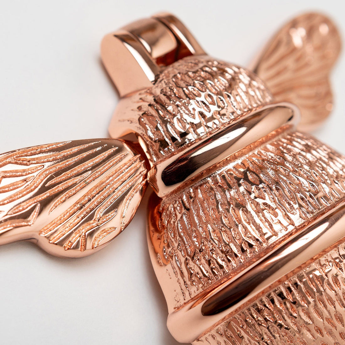 Brass Bee Door Knocker - Rose Gold Finish
