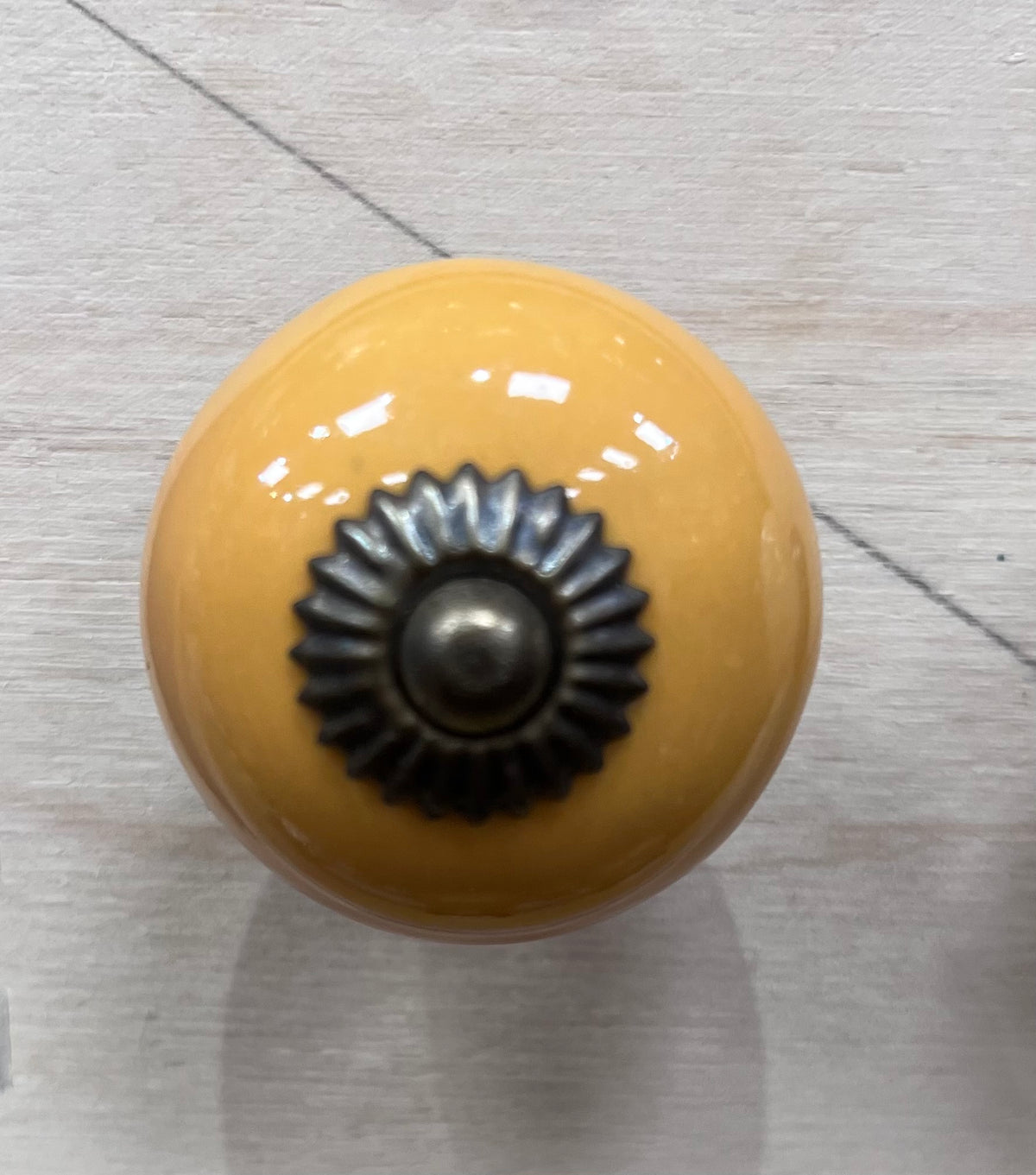 Sunset Yellow Ceramic Drawer Pull