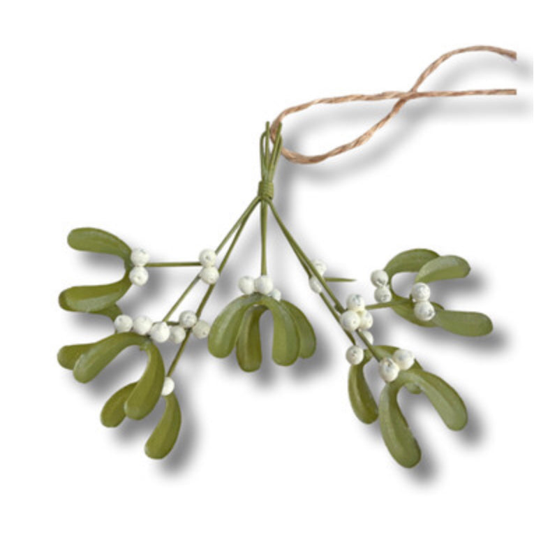 Bunch of Mini Mistletoe Metal Hanging Decoration