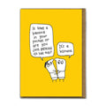 Embossed Banana Pocket Birthday Card