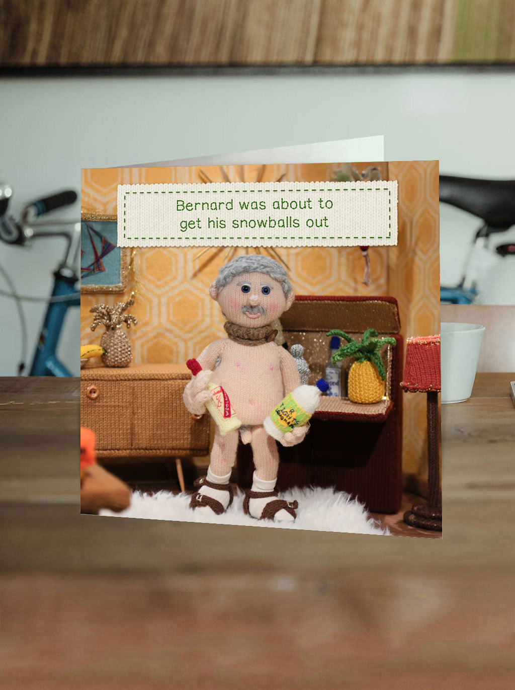 Snowballs Out - Funny Christmas Card