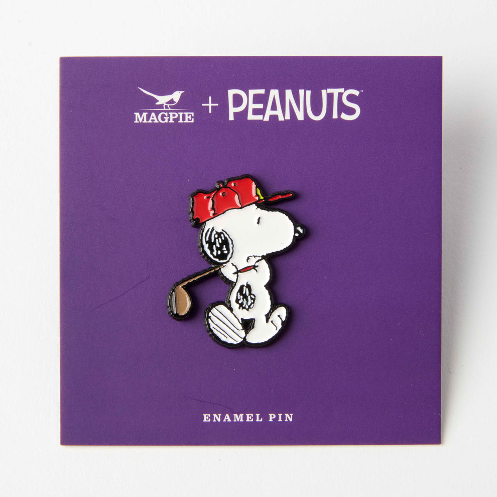 Peanuts Snoopy Sport Enamel Pin Badge - Golf