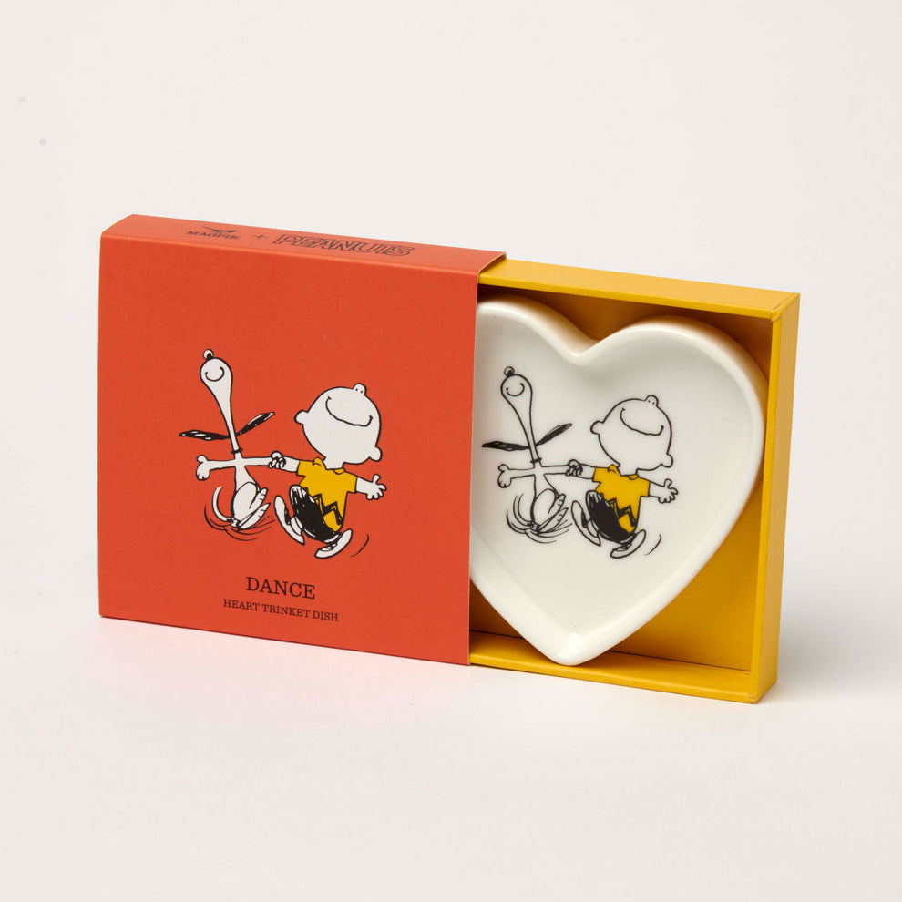 Snoopy Heart Shaped Trinket Dish - Dance